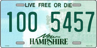 NH license plate 1005457