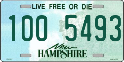 NH license plate 1005493
