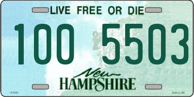 NH license plate 1005503