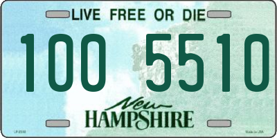 NH license plate 1005510