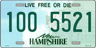 NH license plate 1005521