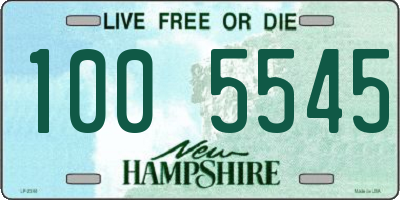 NH license plate 1005545