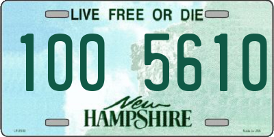 NH license plate 1005610
