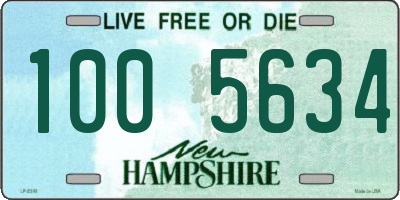 NH license plate 1005634