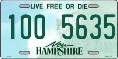 NH license plate 1005635