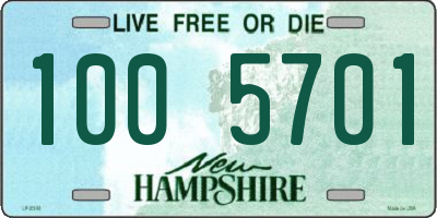 NH license plate 1005701