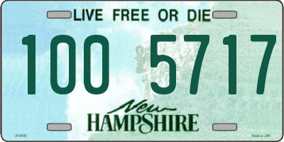 NH license plate 1005717