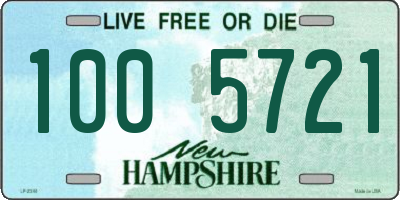 NH license plate 1005721