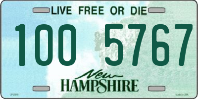 NH license plate 1005767
