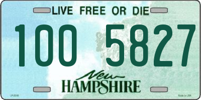 NH license plate 1005827