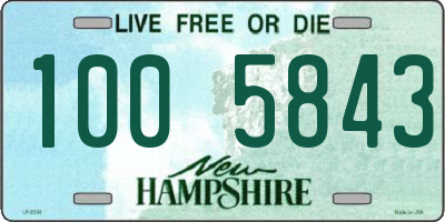 NH license plate 1005843
