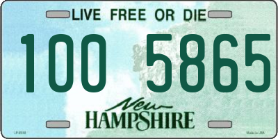 NH license plate 1005865
