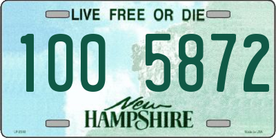 NH license plate 1005872