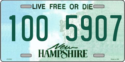 NH license plate 1005907