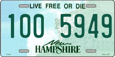 NH license plate 1005949