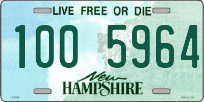 NH license plate 1005964