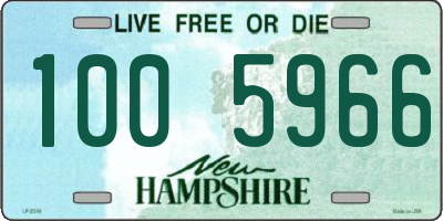 NH license plate 1005966