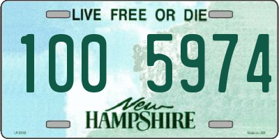 NH license plate 1005974