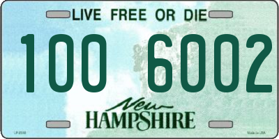 NH license plate 1006002