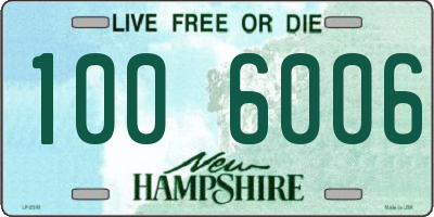 NH license plate 1006006