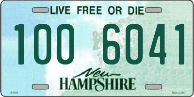NH license plate 1006041
