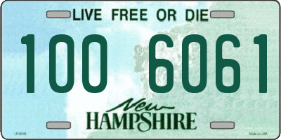 NH license plate 1006061