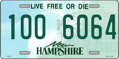 NH license plate 1006064