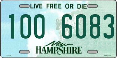 NH license plate 1006083