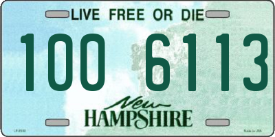 NH license plate 1006113