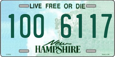 NH license plate 1006117