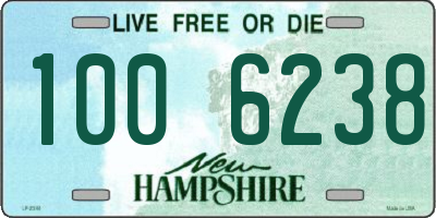 NH license plate 1006238