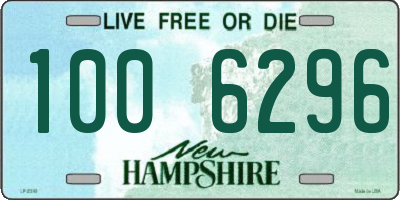 NH license plate 1006296