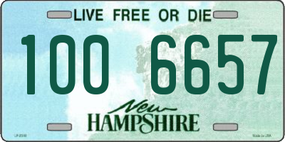 NH license plate 1006657