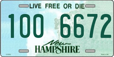 NH license plate 1006672