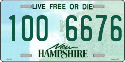 NH license plate 1006676