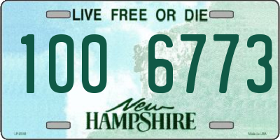 NH license plate 1006773