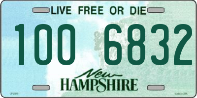 NH license plate 1006832