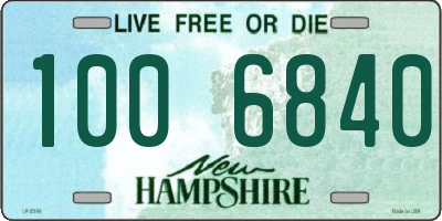 NH license plate 1006840