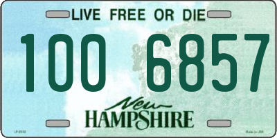 NH license plate 1006857
