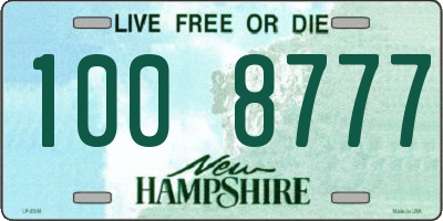 NH license plate 1008777