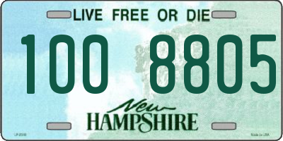 NH license plate 1008805