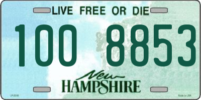 NH license plate 1008853