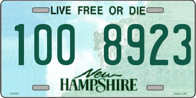 NH license plate 1008923