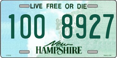 NH license plate 1008927