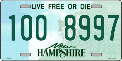 NH license plate 1008997