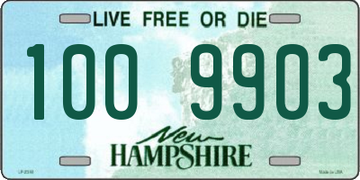 NH license plate 1009903