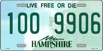 NH license plate 1009906