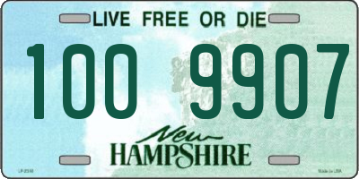 NH license plate 1009907