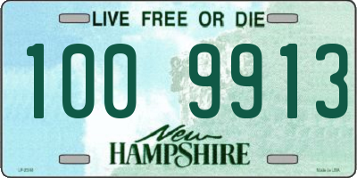 NH license plate 1009913