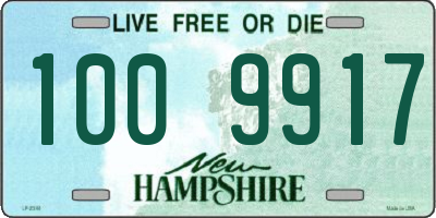 NH license plate 1009917